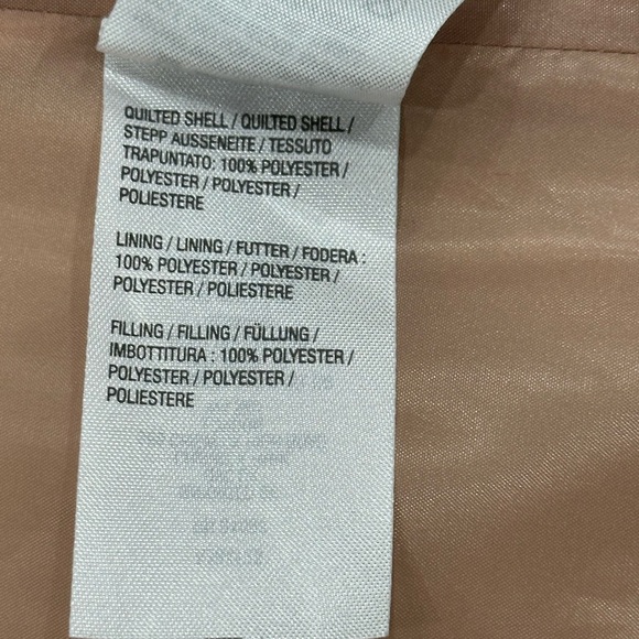 Isaac Mizrahi Live QVC Medium 8 - 10 Vest Quilted Jacket Coat Pink Khaki Square - Picture 9 of 10